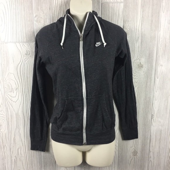 Nike Jackets & Blazers - Nike Gray Knit Hoodie Sz S